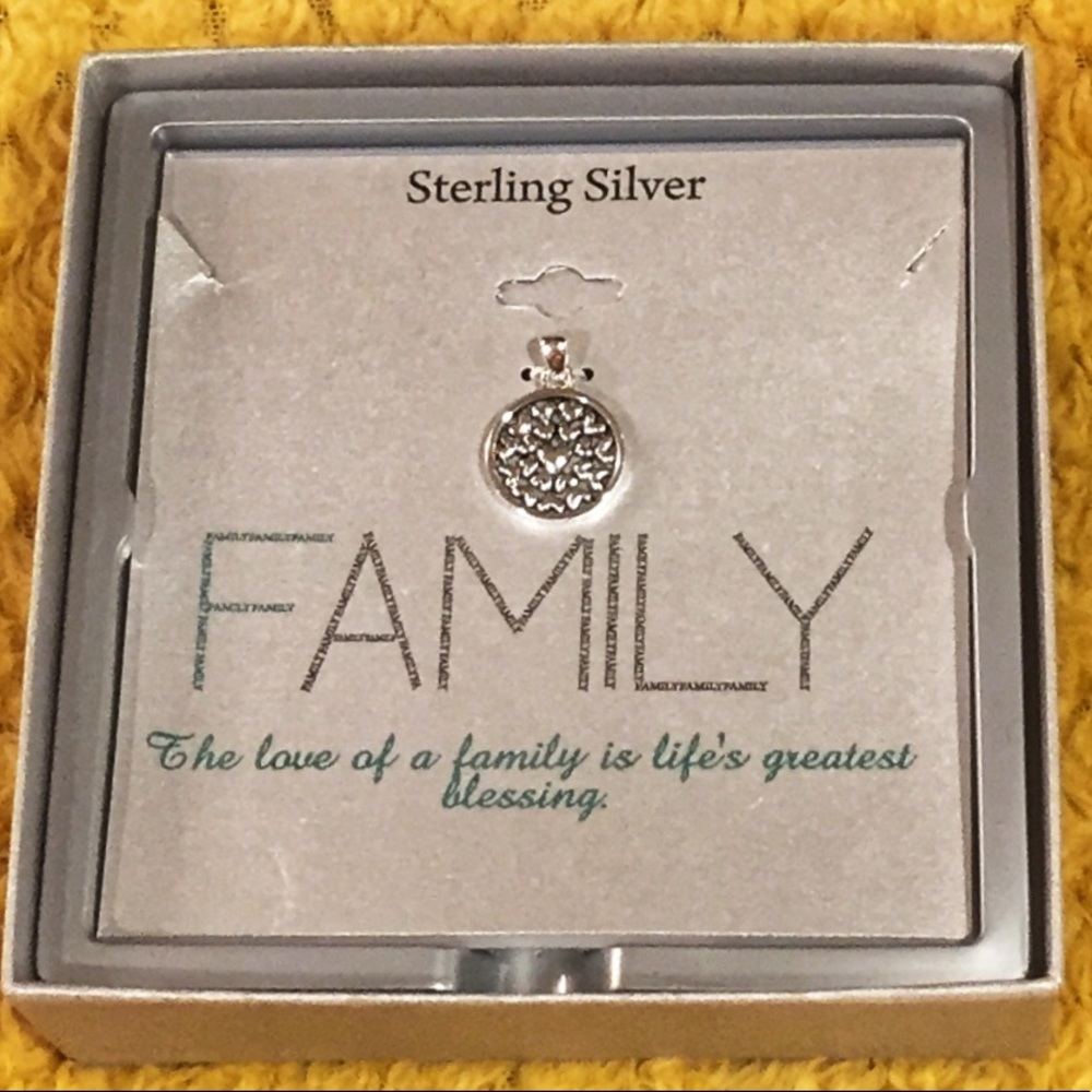 Sterling silver charm with hearts